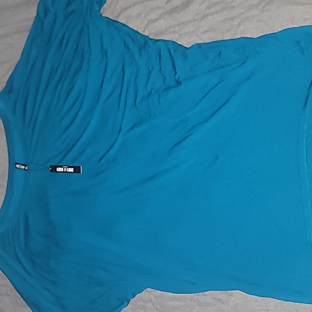 Locke And Love Womens Boat Neck Short Sleeve Dolman Drape Top